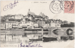 CPA DE JOIGNY  (YONNE)  VUE GÉNÉRALE - Joigny