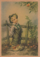 KINDER - Junge Mit Apfel, "die Große Versuchung" - Dessins D'enfants