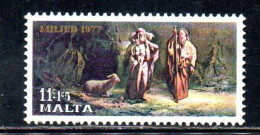 MALTA 1977 CHRISTMAS NATALE NOEL WEIHNACHTEN NAVIDAD NATAL 11c + 1.5c MNH - Malte