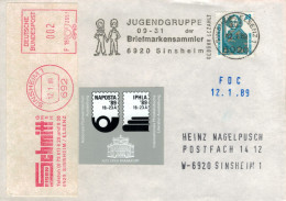 EMA Sinsheim Elsenz Jugendgruppe Briefmarkensammler - Schmitt 692 1989 - Bremer Roland - Machines à Affranchir (EMA)