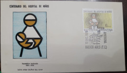 D)1975, ARGENTINA, FIRST DAY COVER, ISSUE, CENTENARY OF THE MATERNAL HOSPITAL OF BUENOS AIRES, FDC - Other & Unclassified