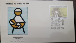 D)1975, ARGENTINA, FIRST DAY COVER, ISSUE, CENTENARY OF THE MATERNAL HOSPITAL OF BUENOS AIRES, FDC - Autres & Non Classés