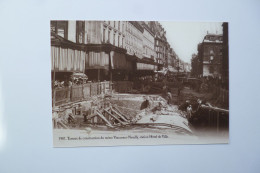 PARIS  -  Ligne VINCENNES - NEUILLY  -  Travaux De Construction Du Métro     ( 1901 )  -  éditions ATLAS - Métro Parisien, Gares