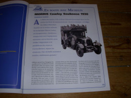 MICHELIN COLLECTION 12 MORRIS COWLEY SNUBNOSE 1930 Les AVIONS BREGUET MICHELIN - Auto/Moto