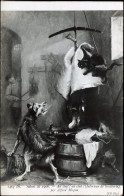 AU CHAT ! AU CHAT ! 1906 "Intérieur De Boucherie" - Paintings