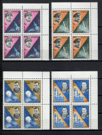 Yemen Arab Republic 1965 Space, Manned Space Flights Set Of 8 In Blocks Of 4 MNH - Asie