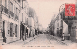 Clamart -  La Rue De Paris Et La Poste -  CPA °J - Clamart