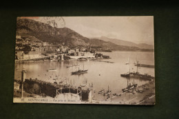 Carte Postale Montecarlo - Vue Prise De Monaco - Le Port Bateaux - Puerto