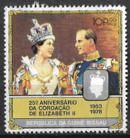 GUINE BISSAU — 1978 Queen Elizabeth Coronation 10P00 Used Stamp - Guinea-Bissau