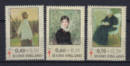 181 FINLANDE 1975 - Y&T 735/37 - Femme Artiste Tableau Tuberculose - Neuf ** (MNH) Sans Charniere - Ongebruikt