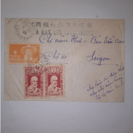 03K6 RARE - ANCIENNE LETTRE ENVELOPPE INDOCHINE 1945 CACHET A BAS LES OPPRESSEURS - Otros - Asia