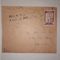 03K6 RARE - ANCIENNE LETTRE ENVELOPPE INDOCHINE 1945 CACHET A BAS LES OPPRESSEURS - Sonstige - Asien