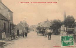 Ervauville * Route De Domats * En Arrivant De Foucherolles * Attelage * Villageois - Autres & Non Classés