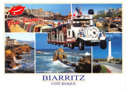 BIARRITZ Le Petit Train La Grande Plage Le Port Des Pecheurs 11(scan Recto-verso) MA1908 - Biarritz