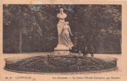 LUNEVILLE Les Bosquets La Statue D Emilie Eckmann Par Bussiere 3(scan Recto-verso) MA1906 - Luneville