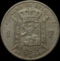 LaZooRo: Belgium 1 Franc 1880 VF / XF - Silver - 1 Franc