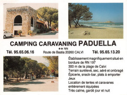 Camping Caravaning PADUELLA Route De Bastia 15(scan Recto-verso) MA1910 - Bastia