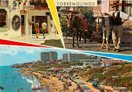 Costa Del Sol  MALAGA  Torremolinos  Playa Y Aspectos Urbanos   7   (scan Recto-verso)MA1934Bis - Málaga
