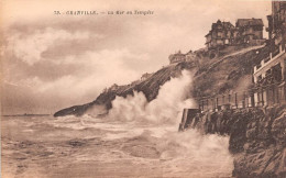 GRANVILLE La Mer En Tempete 27(scan Recto-verso) MA1933 - Granville