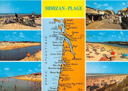 MIMIZAN PLAGE Plage Sud Rue Pietonne 17(scan Recto-verso) MA1948 - Mimizan Plage