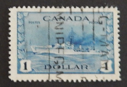 CANADA YT 218 OBLITÉRÉ "DESTROYER IROQUOIS" ANNÉES 1943/1948 - Used Stamps