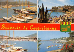 CARQUEIRANNE La Plage Et Le Port 12(scan Recto-verso) MA1958 - Carqueiranne