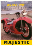  Moto MAJESTIC 500 De 1929 Motorcycle  3   (scan Recto-verso)MA1955Bis - Moto