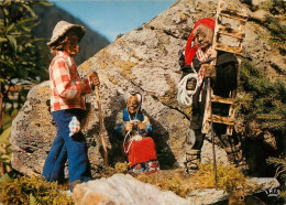 SANTONS Montagnards   Scene Campagnarde  De Myriam FOURNIER  Luberon  Ansouis   32  (scan Recto-verso)MA1970bis - Ansouis