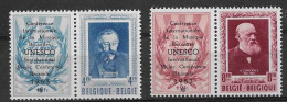 BELGIQUE Serie Litterateurs N°898/99 Timbre Neufs** Sans Charnières - Unused Stamps