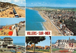 VILLIERS SUR MER La Plage Et Le Front De Mer La Place Jean Mermoz Et Les Residences 25(scan Recto-verso) MA1974 - Villers Sur Mer