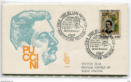 Italia FDC Venetia 1974 Puccini  Viaggiata  Per L'Italia - FDC