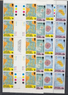 Tristan Da Cunha 1980 Maps 4v Stips Of 5 Gutter ** Mnh (TDC176) - Tristan Da Cunha