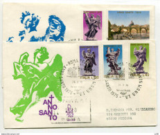 Italia FDC Venetia 1975 Anno Santo  Viaggiata Racc. Per L'Italia - FDC