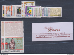 1981 Vaticano, Francobolli Nuovi, Annata Completa 24 Val  MNH ** - Ganze Jahrgänge