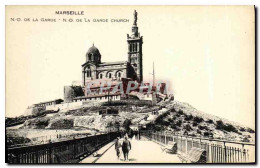 CPA Marseille N D De La Garde  - Notre-Dame De La Garde, Funicular Y Virgen