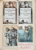 Cartes Postales 1914  1919  Fratelli Salvatemi! Sottoscrivete ! - Andere & Zonder Classificatie