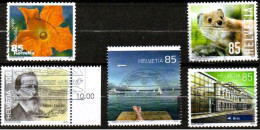 SUISSE ,SCHWEIZ, 2011, 2014, 2016,  LOT MI 2193, 2359,  2434, 2460,  Z250 Mittelstück, GESTEMPELT, OBLITERE - Oblitérés