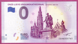 0-Euro ZEAQ 2018-1  ONZE-LIEVE-VROUWEKATHEDRAAL - ANTWERPEN ANNO 1518 - Essais Privés / Non-officiels