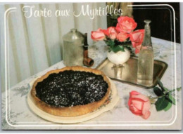 TARTE AUX MYRTILLES  -   Recettes De Cuisine    - CPM - Voir Scannes Recto-Verso - Recettes (cuisine)