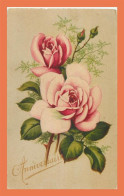 A682 / 031 Anniversaire Rose Fleur - Autres & Non Classés