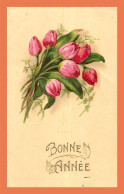 A680 / 433 Bonne Année Tulipe Fleur - Autres & Non Classés