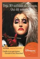 A685 / 357 Carte Pub DISNEYLAND Paris Halloween - Advertising