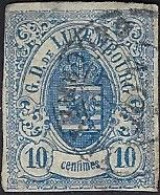 Luxembourg - Luxemburg -  Timbre   Armoiries   1859  10c.   °   Michel 6a - 1859-1880 Stemmi