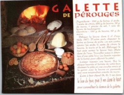 GALETTE DE PÉROUGES .  -   Recettes De Cuisine    - CPM - Voir Scannes Recto-Verso - Recetas De Cocina