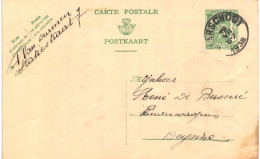 (L01) Entier Postal écrite D'Arschoot Vers Deynze - Cartes Postales 1934-1951