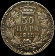 LaZooRo: Serbia 50 Para 1915 UNC - Silver - Servië