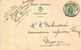 (L01) Entier Postal écrite De Poperinghe Vers Deynze - Postcards 1934-1951