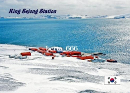Antarctica King Sejong Station South Korea New Postcard - Altri & Non Classificati