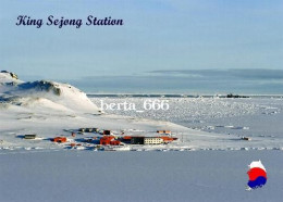 Antarctica King Sejong Station South Korea New Postcard - Otros & Sin Clasificación