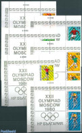 Bulgaria 1980 Olympiic Games 2x6w+tabs, Mint NH, Sport - Ongebruikt